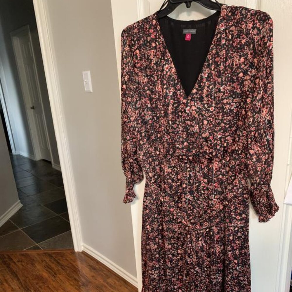 Vince Camuto Plus Size Floral-Print Midi Dress